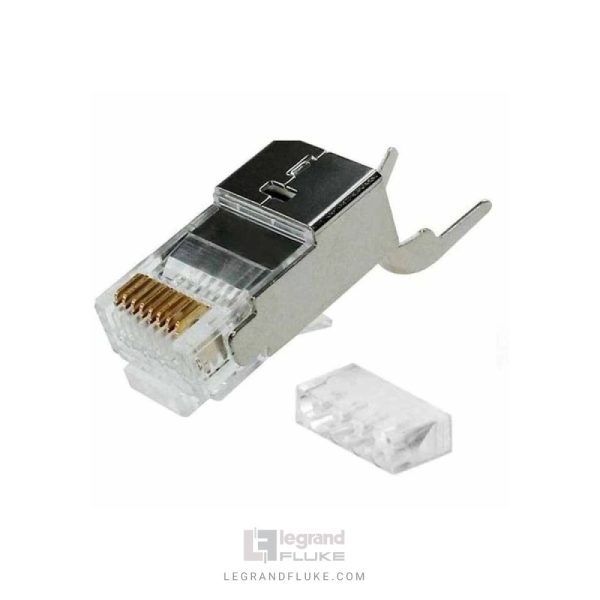 خرید سوکت شبکه Cat6 SFTP شانه دار - کیستون جک RJ45 شیلد دار