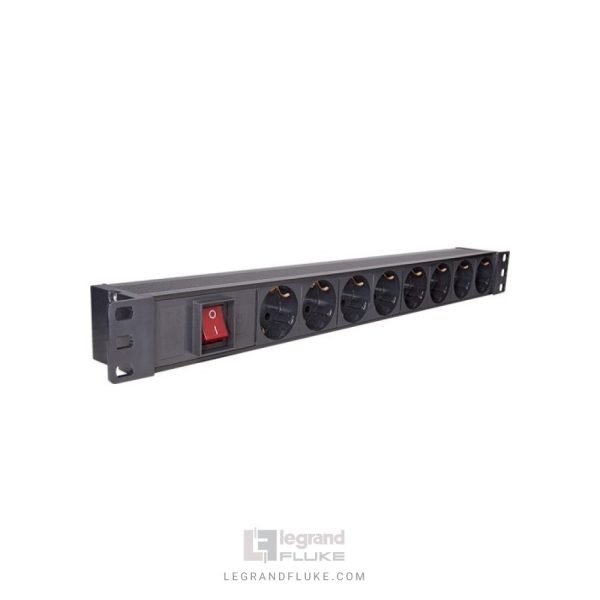 ترمینال پاور 8 پورتی | رک مونت با محافظ برق